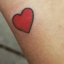 It stands for justice, freedom, and a chance to do anything in life the right way! Small Wrist Tattoo Red Heart Red Heart Tattoos Heart Tattoo Wrist Heart Tattoo