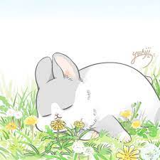  By Yukiu Kaohsiung 03 28 17 Nap Spring Tuesdaysnoozeday Cute Kawaii Drawings Cute Drawings Rabbit Wallpaper