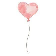 Premium Vector | Red heart shaped balloon watercolor painting for  valentines party illustration