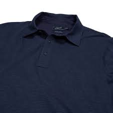 Grayers Drake Long Sleeve Micro Stripe Polo Mood Indigo Xs