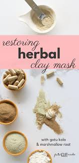 Restoring Herbal Face Mask Diy Recipe With Gotu Kola Recipe Herbalism Natural Face Mask Diy Food Recipes