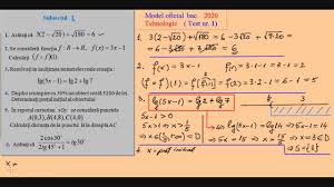 Acasă etichete barem bac matematica. Bacalaureat 2020 Model Oficial Test Nr 1 Tehnologic Youtube