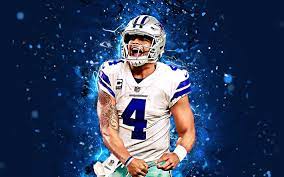 Download Wallpapers 4k Dak Prescott Abstract Art Wide Receiver Nfl Dallas Cowboys Prescott Abstract American Football Neon Lights Besthqwallpapers Com Dak Prescott Dak Prescott Dallas Cowboys Dak