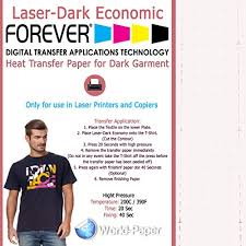 Let's have a look at how to use a seam ripper to remove the two types of embroideries. T Shirts Heat Transfer Paper Laser Printer Forever Laser Dark Economy 8 5 X 11 Platinum 100 Sheets Buy Online In Antigua And Barbuda At Antigua Desertcart Com Productid 57715062