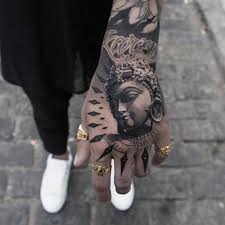 Black And Grey Hand Tattoos For Men Hand Tattoo By Oscar Akermo Hand Tattoos For Guys Hand Tattoos Japanese Hand Tattoos