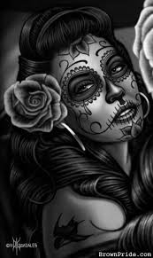Day Of The Dead Artwork Hmmmm Future Tattoo Idea Day Of The Dead Artwork Sugar Skull Tattoos Sugar Skull Art