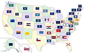 Create your own custom map of us states. File Map Of The United States With Flags Svg Wikimedia Commons