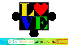 Download Autism Puzzle Svg Love Autism Svg Graphic By Artinrhythm Creative Fabrica