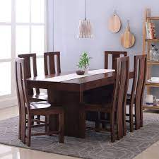 All in very good condition. 6 Chairs Brown Wooden Dining Table Set Rs 80000 Set Hekami Interiors Constructions Id 18579999162