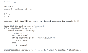 Solved Import Numpy Def F X Return 2 Math Exp X X Chegg Com