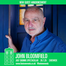 JOHN LEESON will be joining us for our July Signing Spectacular! John has  provided the voice of Doctor Who companion K9 for over forty years. He also  lent his talents to the