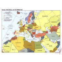 La subvidisiones de asia son: Mapa Politico Grande De Europa Norte De Africa Y Oriente Medio 1998 Otros Mapas De Europa Europa Mapas Del Mundo