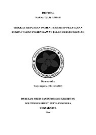 We did not find results for: Doc Proposal Karya Tulis Ilmiah Tingkat Kepuasan Pasien Terhadap Pelayanan Pendaftaran Pasien Rawat Jalan Di Rsud Sleman Tony Aryanto Academia Edu