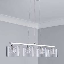 Erie 4 Light Bar Glass Diner Ceiling Fitting Bar Lighting Kitchen Light Fittings Kitchen Ceiling Lights