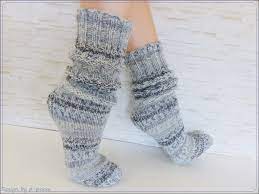 Wolle eurer wahl drei stricknadeln eurer wahl viel spaß beim stricken. Onewaysoks 2 Dicke Gestrickte Socken Schoppersocken