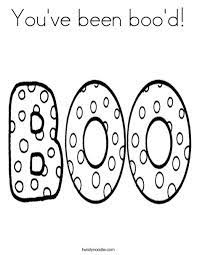 Plus, it's an easy way to celebrate each season or special holidays. You Ve Been Boo D Coloring Page Twisty Noodle