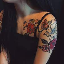 Healed After 2 Weeks Tsubaki Flowers Yuuztattoo Tattoos Botanical Tattoo Z Tattoo