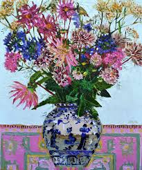 Before opening her first flower shop in brooklyn, lucy initially worked behind the scenes for clients that included chanel and louis vuitton. Summer Garden Flowers By Lucy Doyle Irish Art The Doorway Gallery Irish Art Gallery