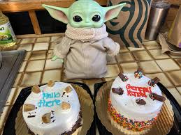 Funny birthday card for brother. Baby Yoda With My Brother And I S Birthday Cakes They Say Hello There And General Kenobi Babyyoda