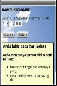 Dan sistem kalender islam hanya kita pakai untuk kegiatan keagamaan atau ibadah ritual saja. Rahsia Tarikh Lahir Android 4 3 Download Apk Android Aptoide
