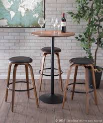 Lumisource Pebble Adjustable Bar Counter Table In 2020 Dining Table In Kitchen Bar Table Counter Table