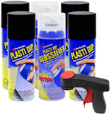 Amazon Com Plasti Dip Rim Kit 4 Aerosol Cans Black 2 Aerosol Cans Glossifier 1 Cangun Automotive