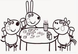 Ausmalbilder Peppa Wutz Ihre Familie Und Freunde Online Drucken