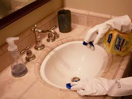 clean toilets, bathtubs, showers, and
