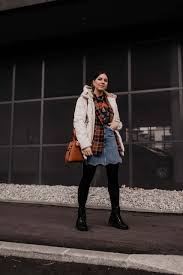 Outfit Ideen So Gut Lasst Sich Ein Jeansrock Im Winter Kombinieren Jeans Rock Outfit Ideen Und Outfit