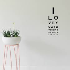 Eye Chart Wall Sticker