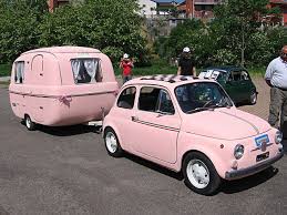 5 Raduno 500 A Molare Al Pink Car Vintage Camper Vintage Trailers