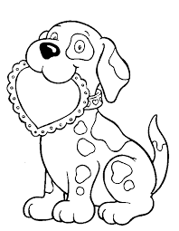 These dog coloring sheets will familiarize your kid with the dog. Valentine Puppy Coloring Page B111 Coloring Pages Conservation