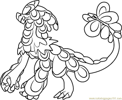 Pokemon christmas coloring pages colouring for kids. Kommo O Pokemon Sun And Moon Coloring Page For Kids Free Pokemon Sun And Moon Printable Coloring Pages Online For Kids Coloringpages101 Com Coloring Pages For Kids