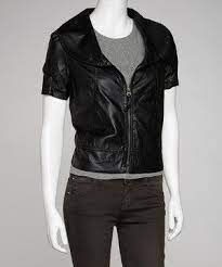 Street Smart Meets Sleek Style In This Faux Leather Jacket The Short Sleeve Silhouette Features A Faux Leather Jacket Women Faux Leather Jackets Sleek Fashion