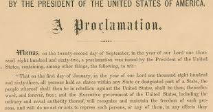 The emancipation proclamation is the name given to an executive order signed by united states president abraham lincoln during the american civil war and which took effect on january 1, 1863. A Bill Of Lading Delivers The Goods The Constitutionality And Effect Of The Emancipation Proclamation Brewminate