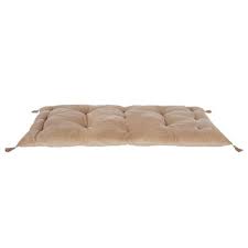 Découvrez nos coussins de sol en promotion avec des nouveautés toute l'année et dans tous les magasins but. Matelas De Sol En Velours De Coton Bio Taupe Avec Pompons 90x190 Noeda Maisons Du Monde