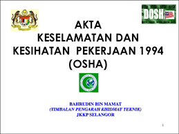 Check spelling or type a new query. Pdf Slot 2 Akta Keselamatan Kesihatan Pekerjaan Moses Maulder Academia Edu