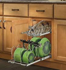 4.9 out of 5 stars. Rev A Shelf Pull Out Cabinet Pots Pan Rack Kitchen Cabinet Organizer 12 In Ebay