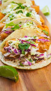 Refrigerate sauce until ready to use. Beer Less Battered Fish Tacos Posh Plate Battered Fish Battered Fish Tacos Fish Tacos