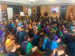 Kimberly Moore Speaks To Students In Perth Australia Kimberly Moore Catholic School Small Theatre