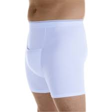Amazon.com: 6-Pack Men's White Maximum Absorbency Washable Reusable  Incontinence H-Fly Boxer Briefs Small (Waist 30-32