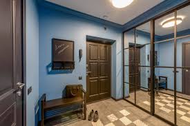 A wide variety of foyer lights options are available d980 h540mm l15 color green, purple, blue, red, sky blue for option installation type pendant is. 75 Beautiful Entryway With Blue Walls Pictures Ideas July 2021 Houzz