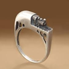Vintage Train Silver Ring Miniature Fun Silver Ring Train Etsy Singapore