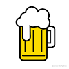 Different devices may have different versions of the beer mug emoji. 1