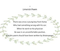 Han S Limerick Poem Limerick Poem Poems Words