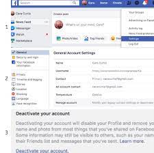 Your profile picture and cover photo. Here S How To Delete Or Deactivate Your Facebook Account