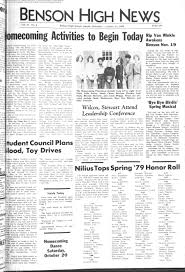 Benson High News October 19, 1979: Page 1