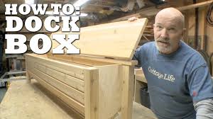 How To Build A Dock Box Youtube Building A Dock Patio Storage Patio Storage Box