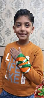 Tricolor wrist band Making Activity by Class K.G #RepublicDay2021  #72ndcelebration#lfpsdelhi #bandwristmaking #activitiesforkids