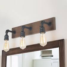 Shop the latest farmhouse wall sconces and choose from top modern and contemporary designer brands at ylighting. Farmhouse Wall Sconce Industrial Wall Lighting Fixture With Black Metal Lamp Shade For Bathroom Kitchen Powder Room Living Room 3 Light Bathroom Vanity Light Fixtures Tools Home Improvement Wall Lights